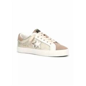 NEW VINTAGE HAVANA women's embossed star sneakers in gold